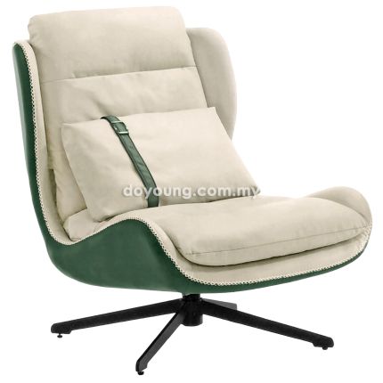 KENNET (76cm Faux Leather) 360° Swivel Easy Chair