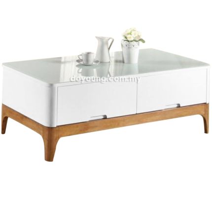 ORLANDO (120x60cm) Coffee Table with Glass Top