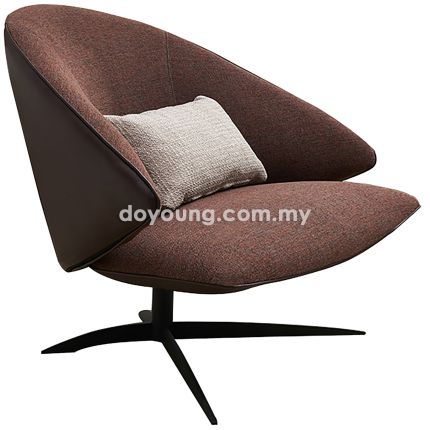 KOSTER II (98cm Fabric+Faux Leather) Easy Chair