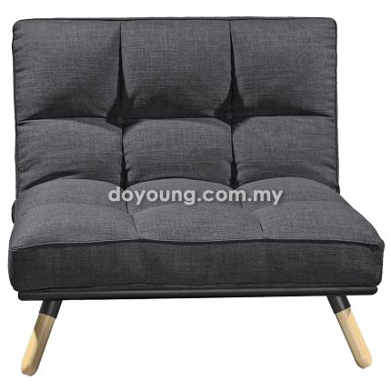 KOYO (120cm Fabric - Grey) Easy Chair (adj. back)*