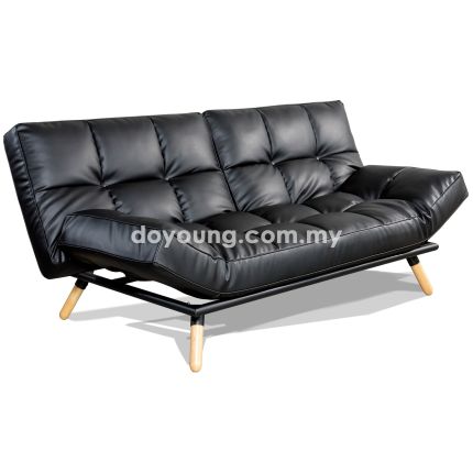 KOYO (200cm Small Double, Faux Leather) Sofa Bed (adj. back &amp; arms)*