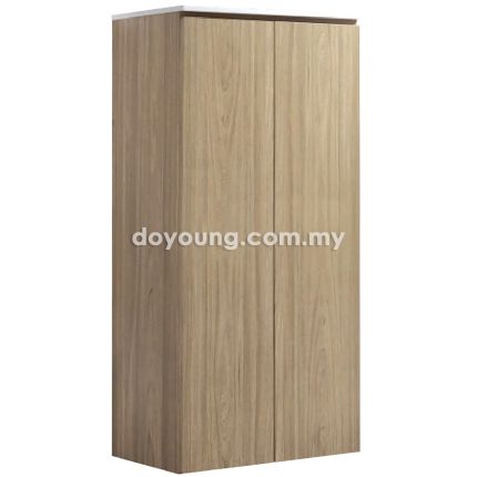 LACRAMI (60H122cm Oak) 2 Door Wall Shoe Cabinet