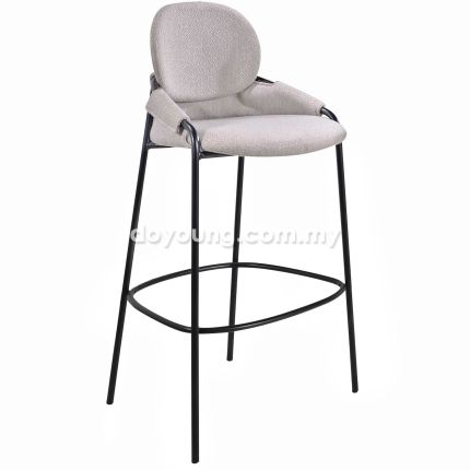 LANDRY (SH75cm Light Taupe) Bar Chair