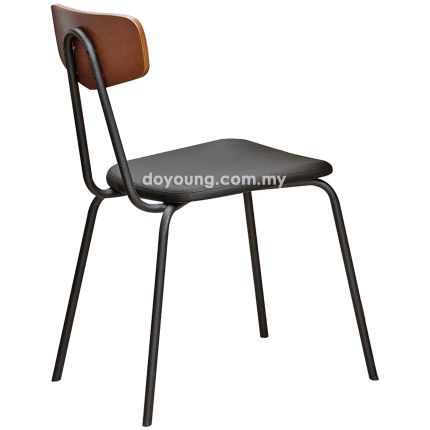 CASSIE (Walnut/Black) Side Chair