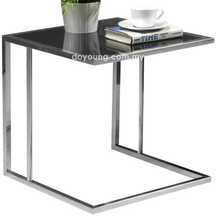 LUGO III (□45H51cm) Side Table With Glass Top