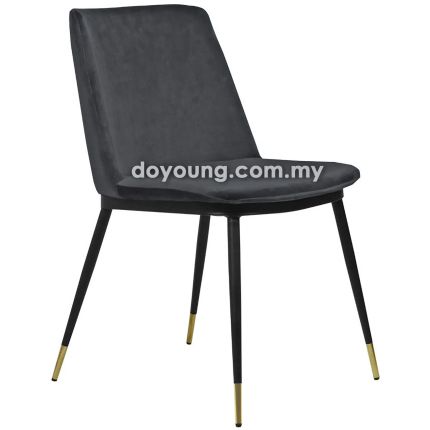 LEAH (Fabric - Dark Grey) Side Chair