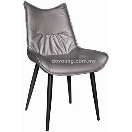 LEDGER (Leathaire - Grey) Side Chair