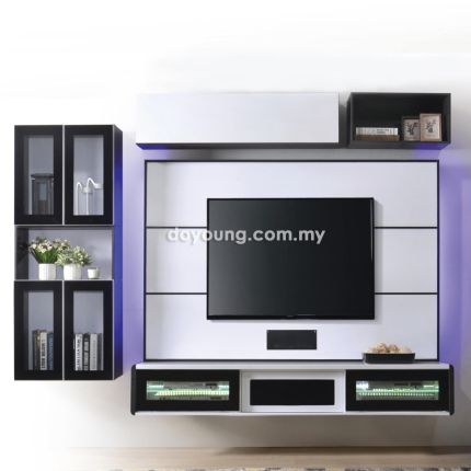LUELLA Wall-Mounted TV + Wall Cabinet Set 3