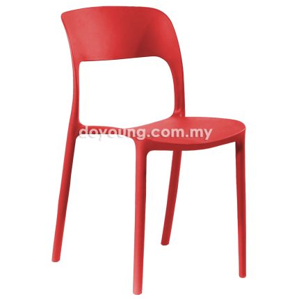 LUNA III (PP - Red) Stackable Side Chair