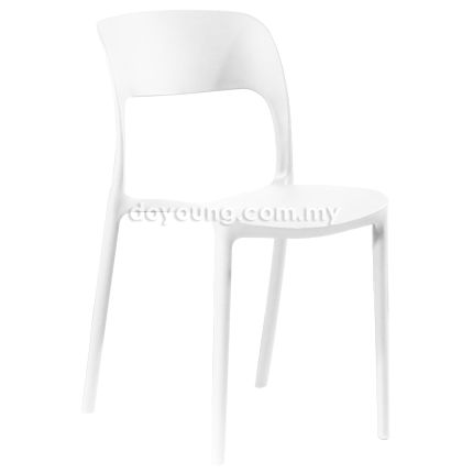 LUNA III (PP - White) Stackable Side Chair