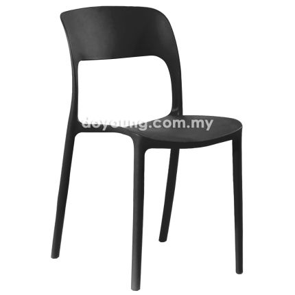 LUNA III (PP - Black) Stackable Side Chair