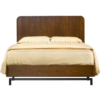 LUNDHOLM (Queen/King Rubberwood) Bed Frame