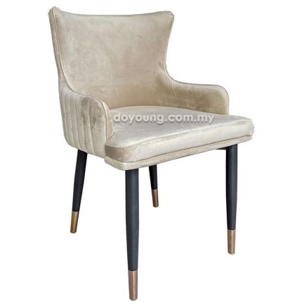 CROMWELL II (Velvet - Beige) Side Chair