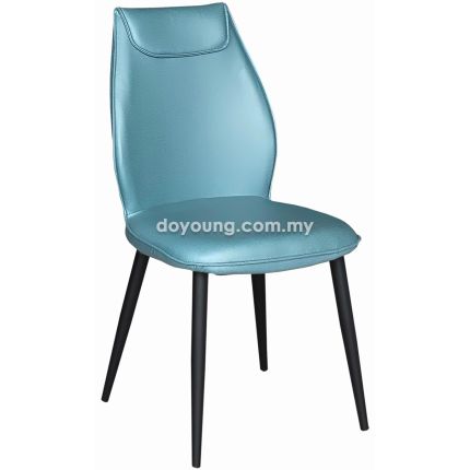 LYLE (Leathaire - Blue) Side Chair