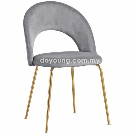 LYNEA VIII (Velvet, Gold) Side Chair