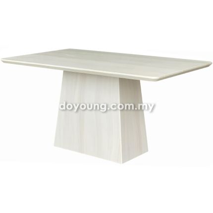 MITONI (150x90cm T36mm - Cream) Fully Faux Marble Dining Table