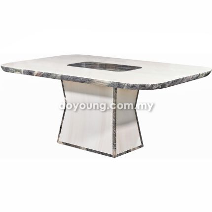 MODINO (150/180cm T50mm - Fully Faux Marble) Dining Table