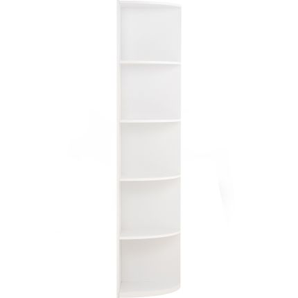 MACIE (40H182cm White) Corner Shelf