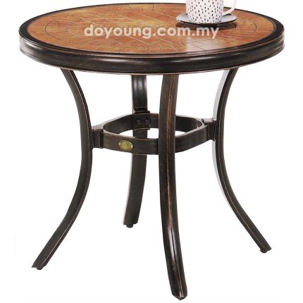 MADYA (Ø60H57cm Ceramic, Aluminum) Outdoor Side Table