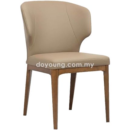 RAFFA II (Faux Leather - Light Brown) Side Chair