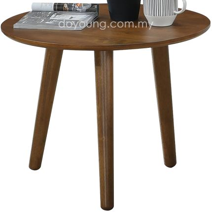MALCOLM (Ø60H46cm Rubberwood) Side Table*