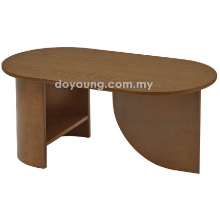 MARIO (Oval105x55cm Walnut) Coffee Table*
