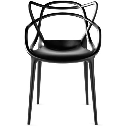 MASTERS (Black) Stackable Armchair (PP replica)