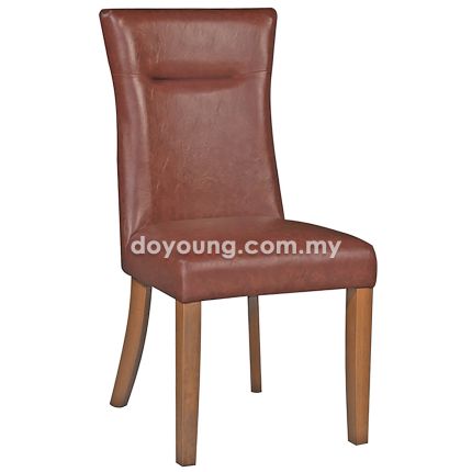 MATILDA V (Faux Leather, Brown) Side Chair