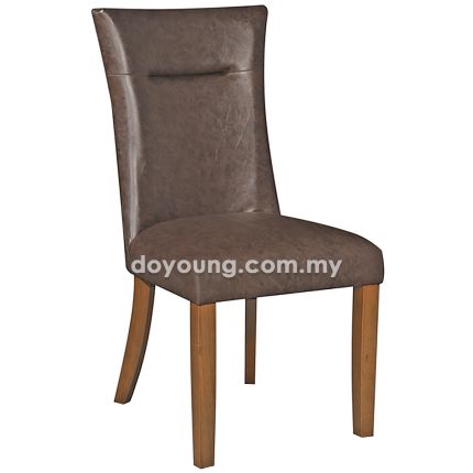 MATILDA V (Faux Leather, Dark Brown) Side Chair