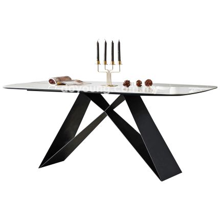 MATTEUS (160/180/200cm Ceramic/ Faux Marble/ Sintered Stone) Dining Table