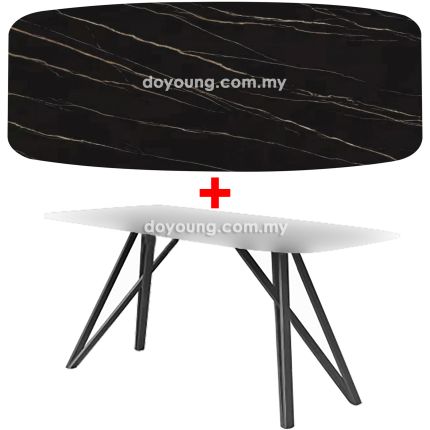MAXENCE IV (160x90cm Sintered Stone - Black) Dining Table