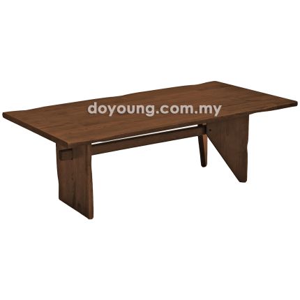 MAXENE (120x60cm Rubberwood - Walnut) Coffee Table (CUSTOM)