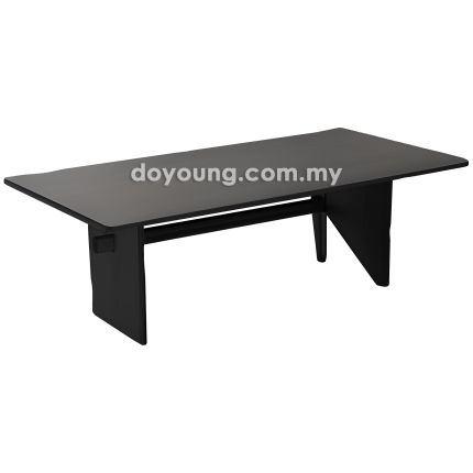 MAXENE (120x60cm Rubberwood - Black) Coffee Table (CUSTOM)