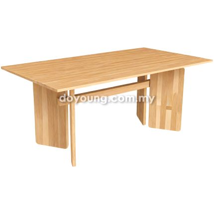 MAXENE II (150/180/210cm Rubberwood) Dining Table (CUSTOM)