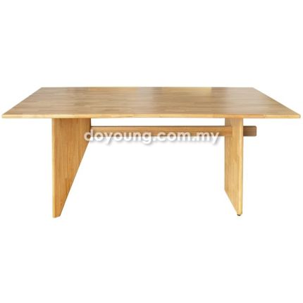 MAXENE (210x95cm Rubberwood - Yellow Oak) Dining Table (CUSTOM)