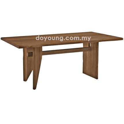 MAXENE (210x95cm Semangkok - Walnut) Dining Table (CUSTOM)