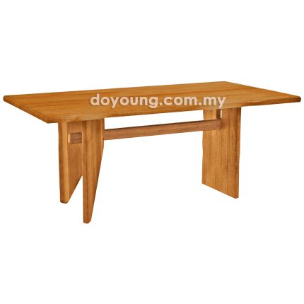 MAXENE (180x90cm Semangkok - Golden Brown) Dining Table (CUSTOM)
