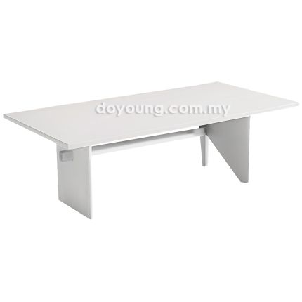MAXENE (120x60cm Rubberwood - White) Coffee Table (CUSTOM)