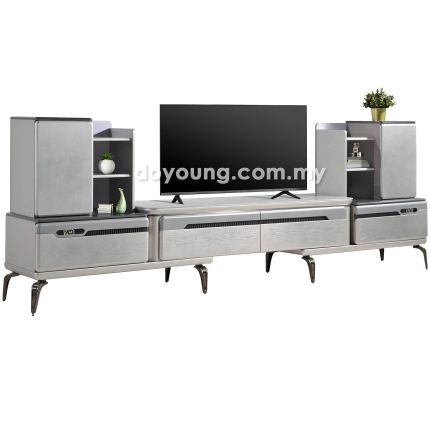 MEDIRO (337cm Glass) TV Cabinet
