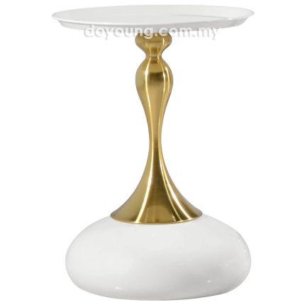 MEENA IV (Ø38H54cm Gold - Metal Top) Side Table