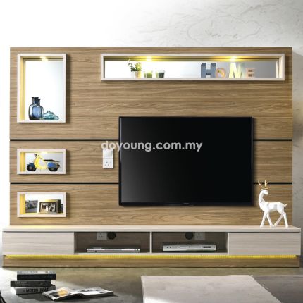 MEIMA II (242x44H220cm) Freestanding TV Cabinet Set