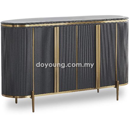 MITCHELL (150cm Gold) Faux Marble Top Sideboard