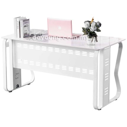 MOIRA III (140x70cm White, Ceramic) Working Desk