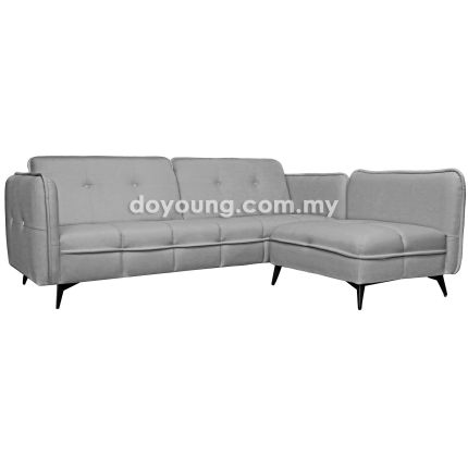 MORFO (228cm EASYCLEAN - Grey) Sofa + (80cm) Ottoman (READY STOCK OFFER)