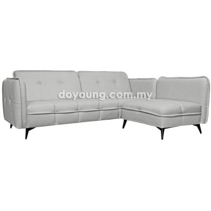 MORFO (228cm EASYCLEAN - Grey) Sofa + (80cm) Ottoman (READY STOCK OFFER)