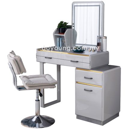 MOSSE (110cm) Dressing Table with LED Mirror and Chair