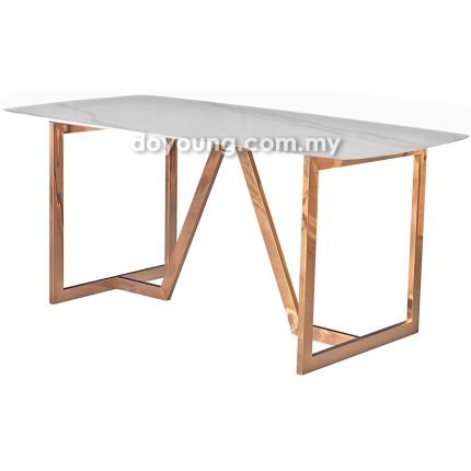 HACHI II (160/180cm Rose Gold) Dining Table