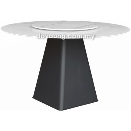 TITAN (Ø135cm Sintered Stone) Dining Table With Lazy Susan