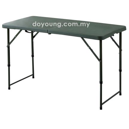 MUOVI II (120x60cm HDPE - Green) Foldable Banquet Table (Foldable Top & Leg)