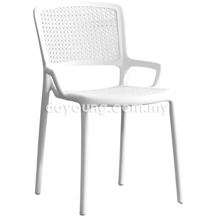 NET III (Polypropylene - White) Stackable Armchair